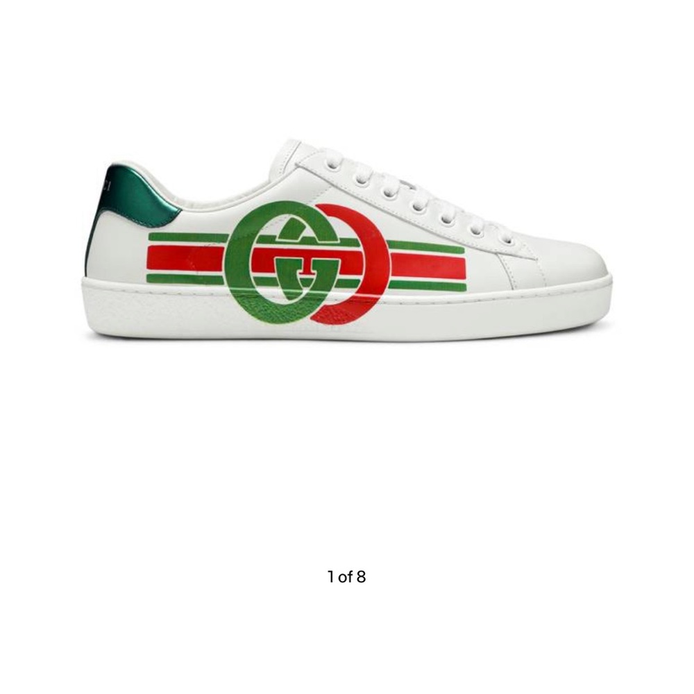 Gucci Ace Interlocking G Logo Sneakers, Men Size 8, Women Size 6